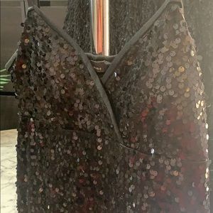 Sequin dress with adjustable straps